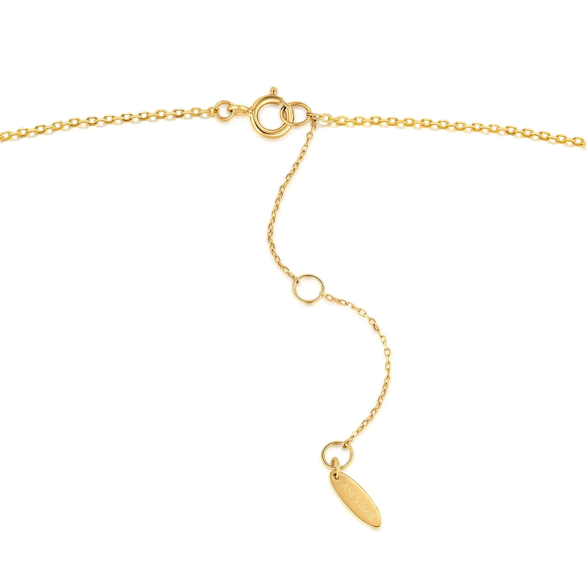 14kt Gold Triple Natural Diamond Necklace