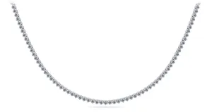 3 Prong Riviera Diamond Necklace with 36.50 ct.(finished) 5mm