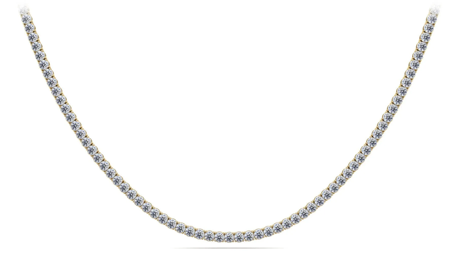 4 Prong Riviera Diamond Necklace with 32.73 ct.(finished) 4.8mm