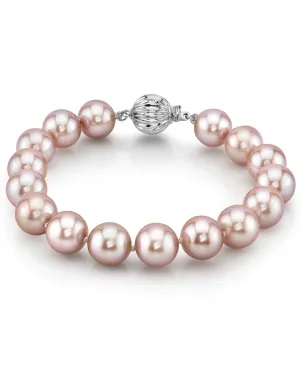 9.5-10.5mm Pink Freshwater Pearl Bracelet