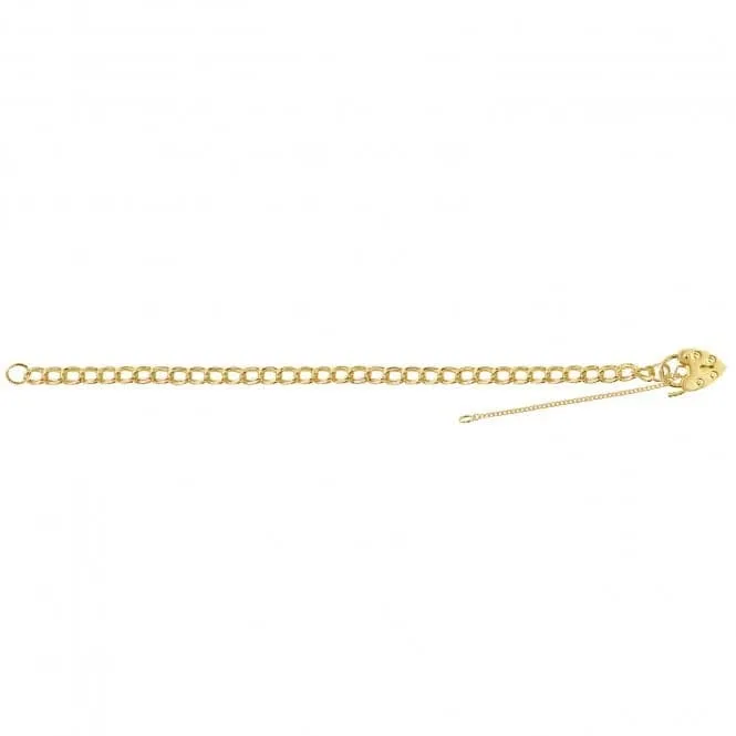 9CT Yellow Gold Charm Bracelet BR118