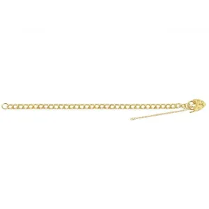 9CT Yellow Gold Charm Bracelet BR118