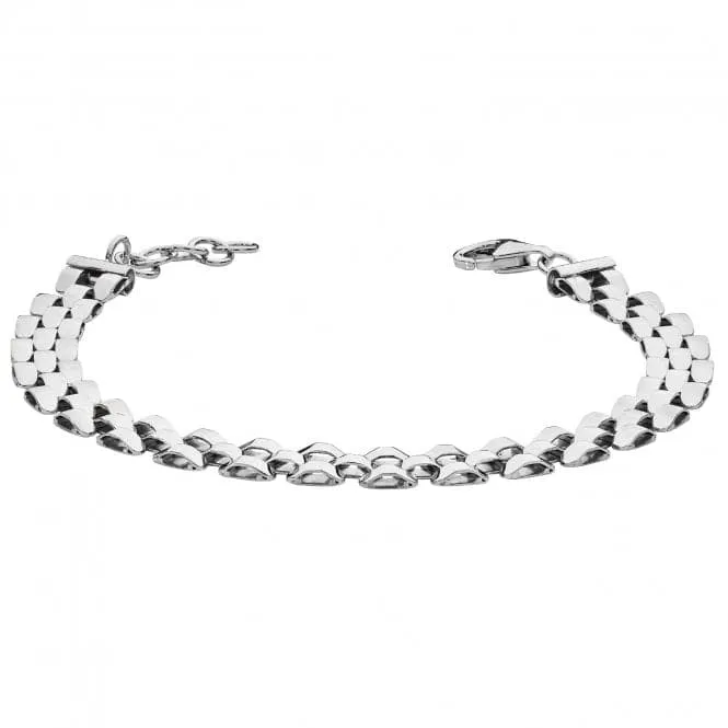 Acotis Silver Bracelet Rhodium Plated Watch Link G3306B