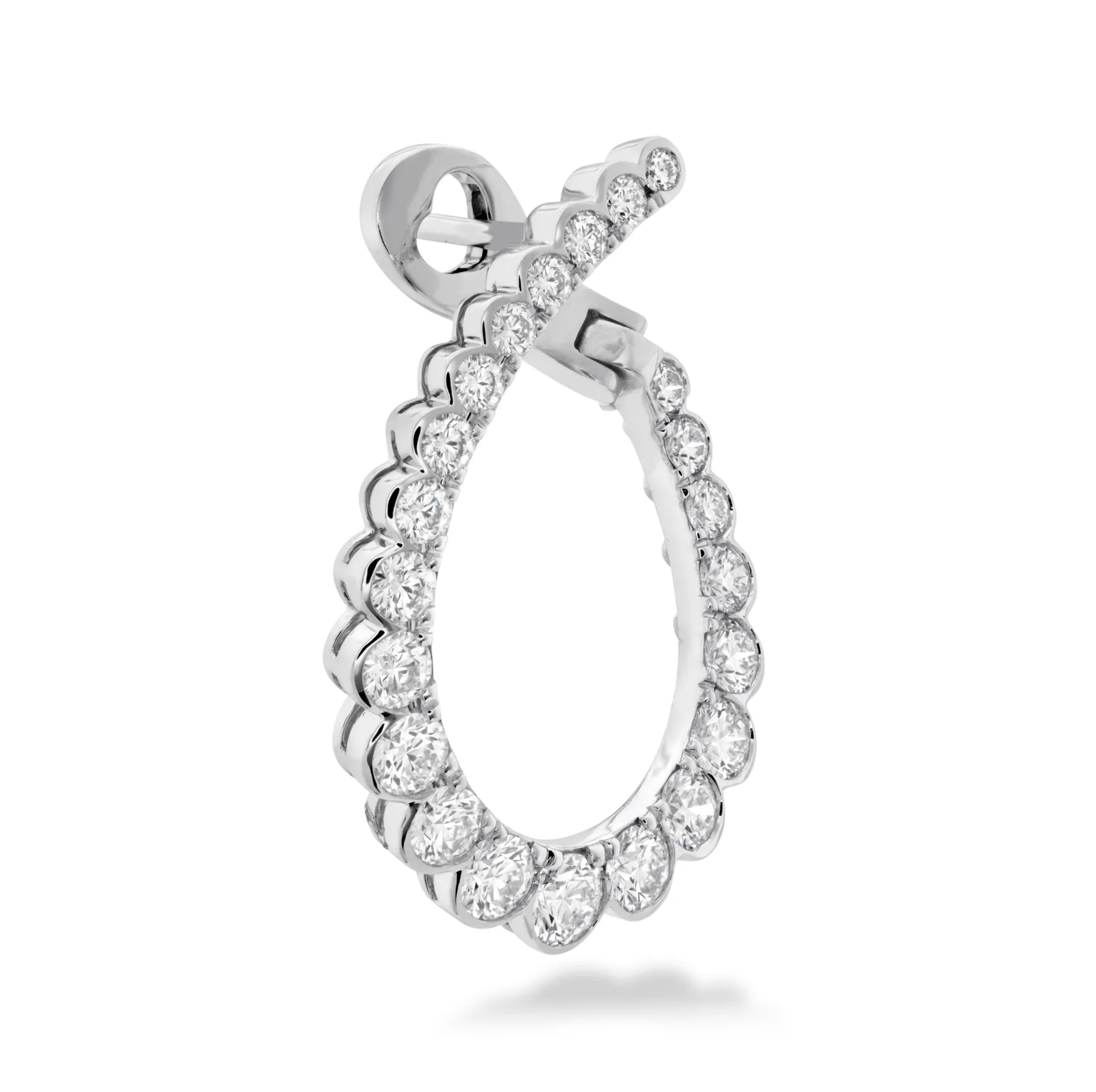 Aerial Regal Diamond Hoops (large)