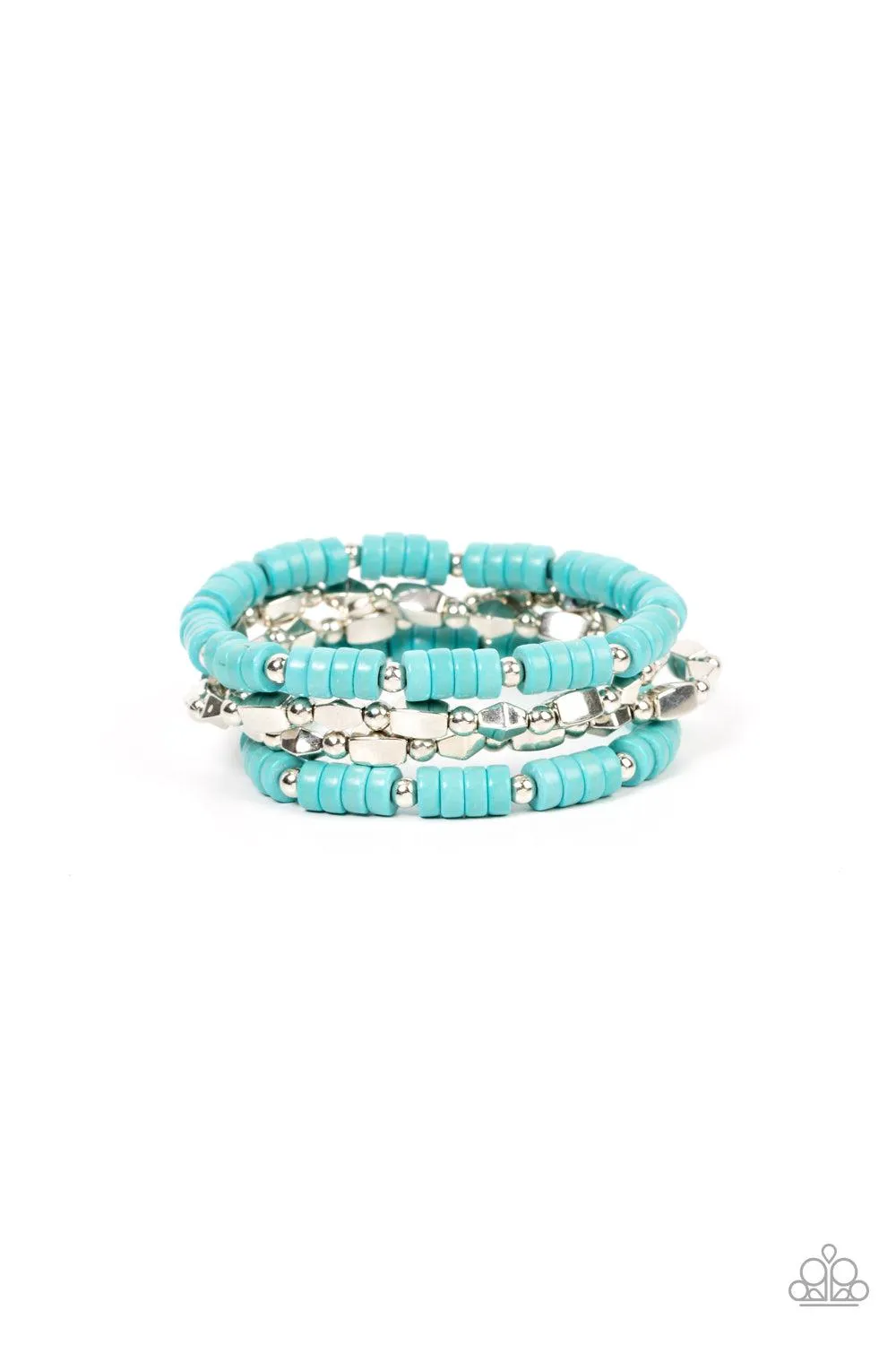 Anasazi Apothecary Turquoise Blue Stone Bracelet - Paparazzi Accessories