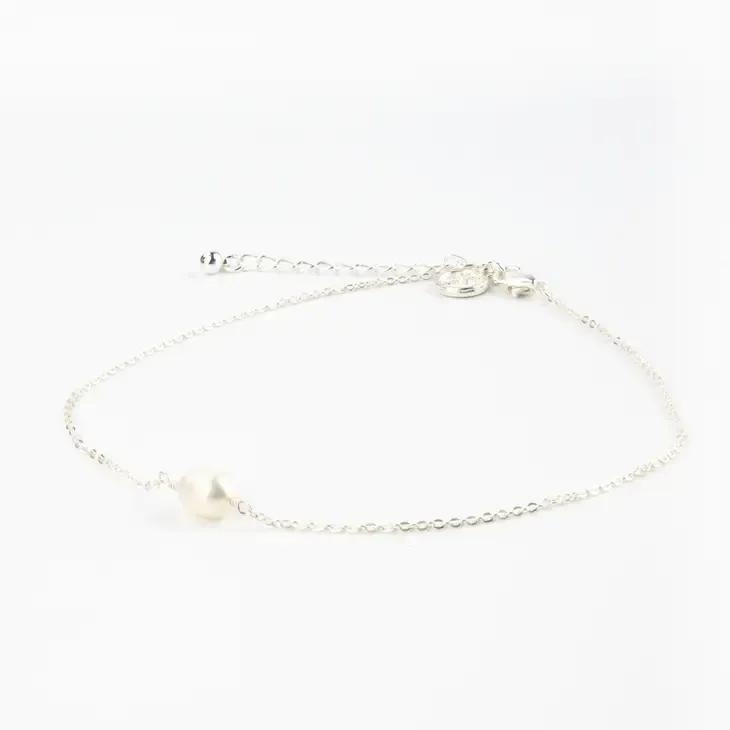 Asri Hammered Wave Anklet