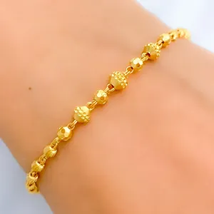 Attractive Disco Bead 22k Gold Bracelet