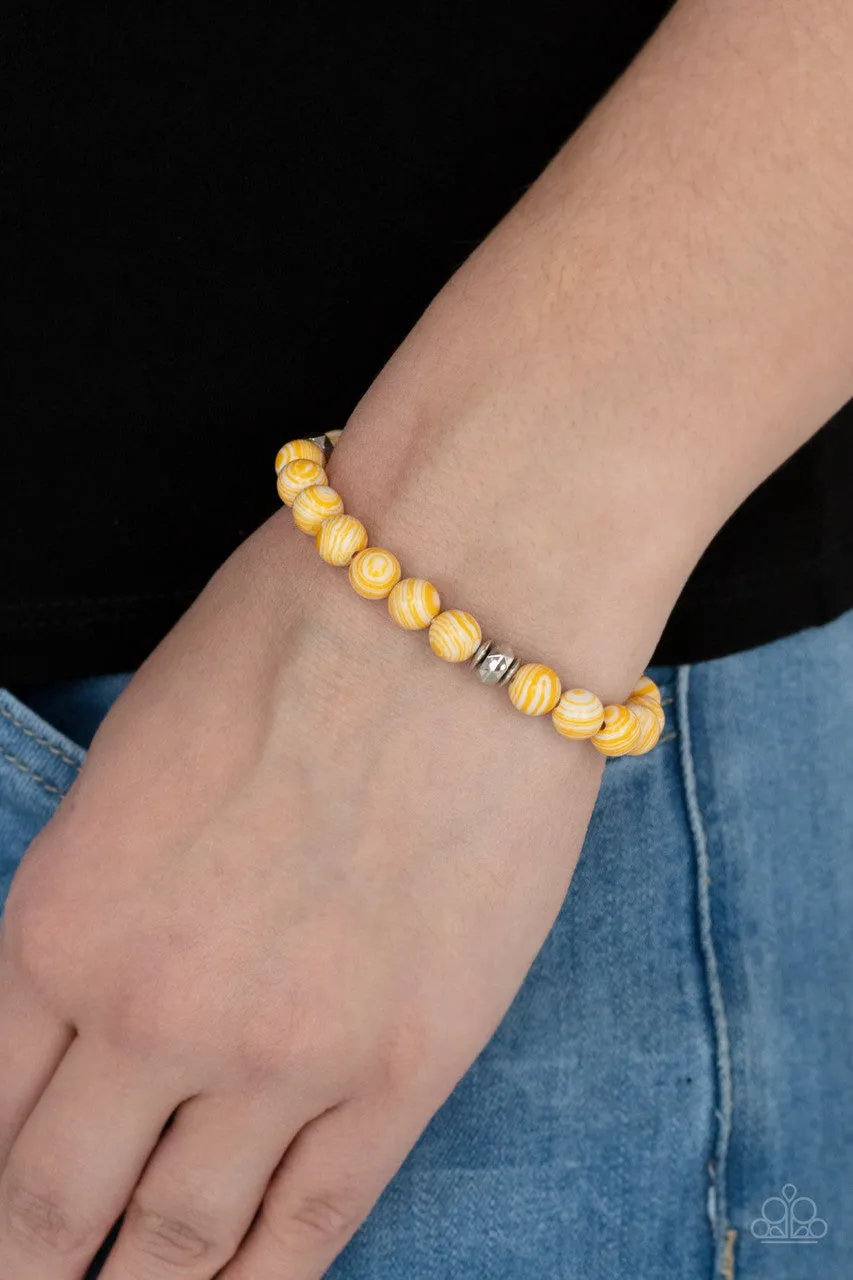 Awakened Yellow Paparazzi Bracelet