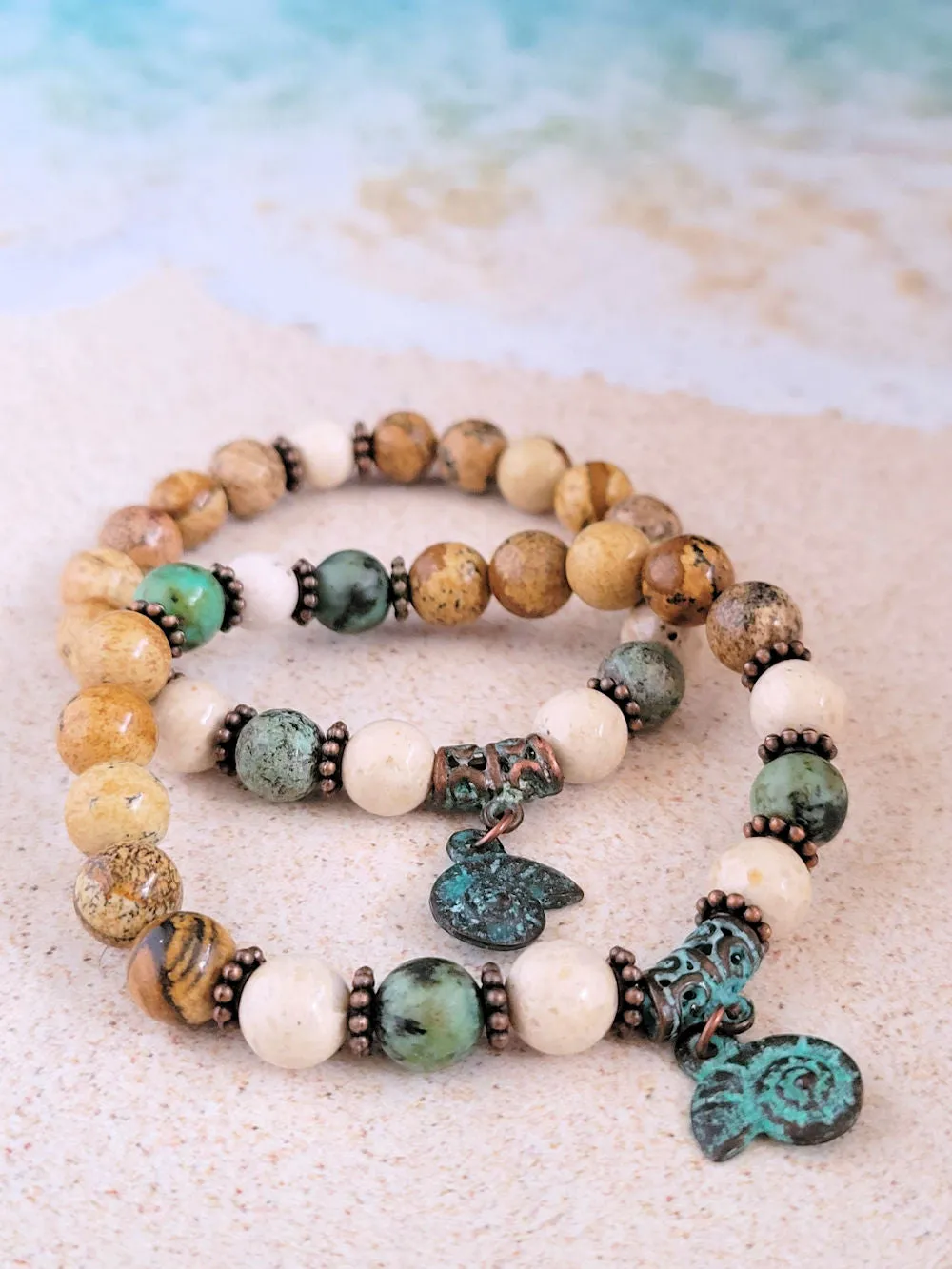 Beachy Bracelets - Ammonite Charm