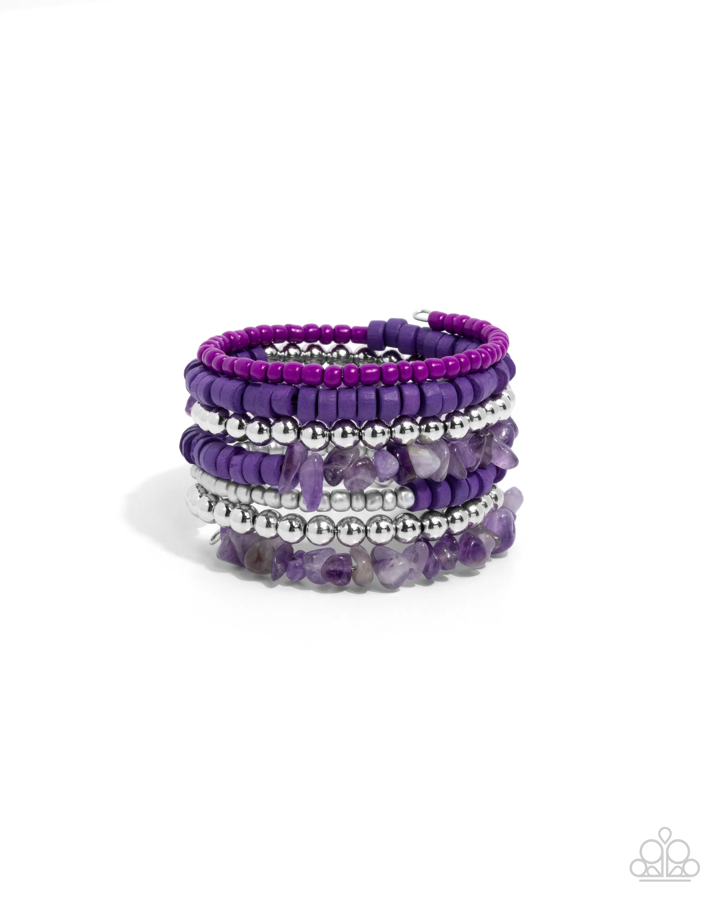 Bracelets Plentiful Pizzazz - Purple