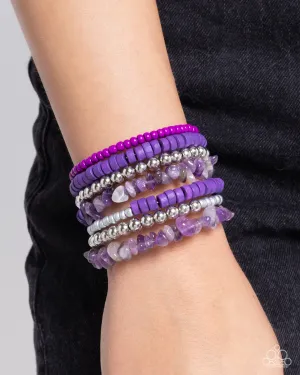 Bracelets Plentiful Pizzazz - Purple