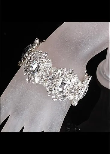 Bracelets With Rhinestones Elegant Alloy