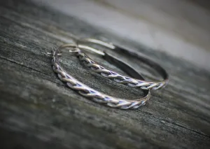 Celtic Hoop Earrings, Large Hoop Earrings, Celtic Knot Hoop Earring, Earrings, Modern Earrings, Minimal Edge, Boho Chic Style, Oval Hoop