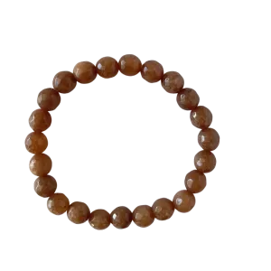 Chocolate Faceted Jade 8mm Bracelet