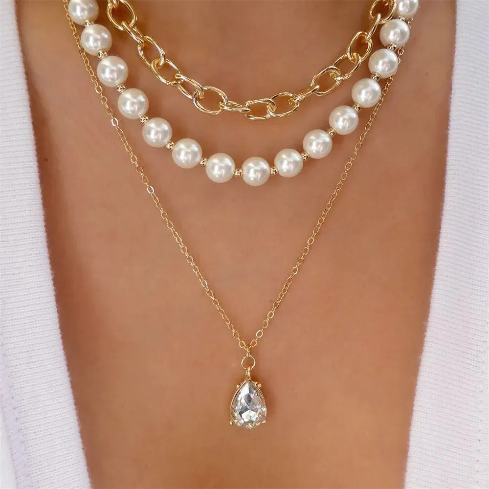 Faux Pearl Snake Necklaces Collection