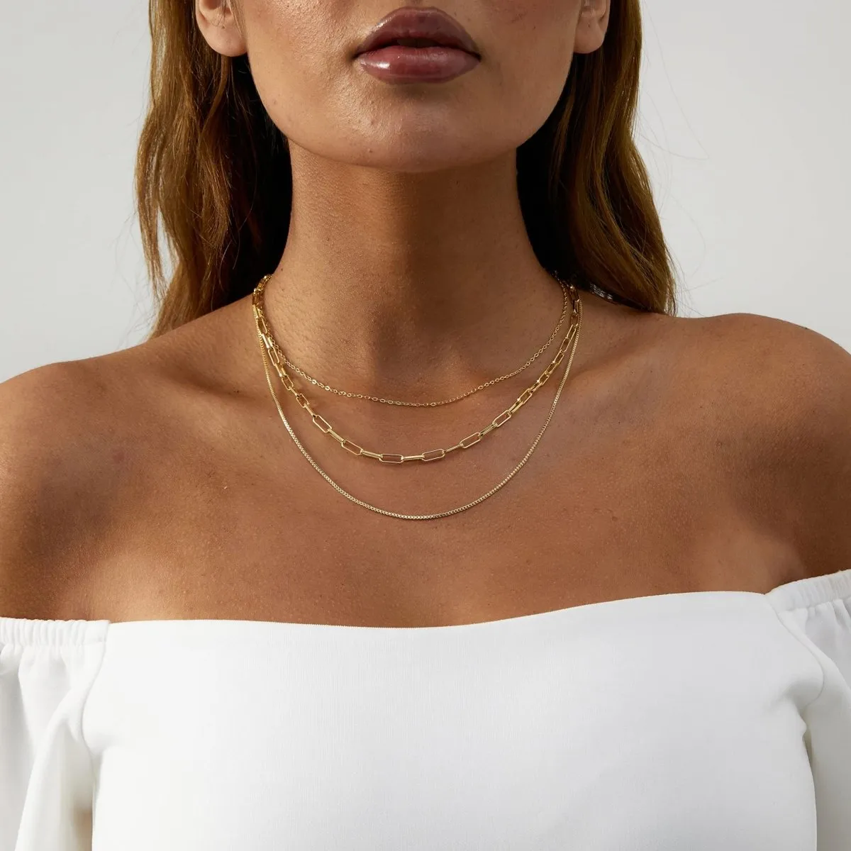 Gold Layered Set Necklaces