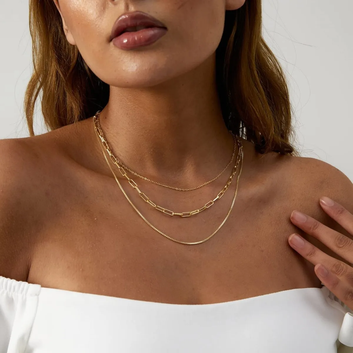 Gold Layered Set Necklaces