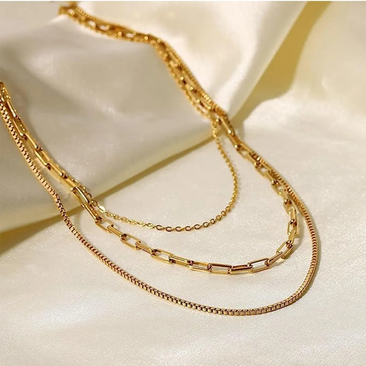 Gold Layered Set Necklaces