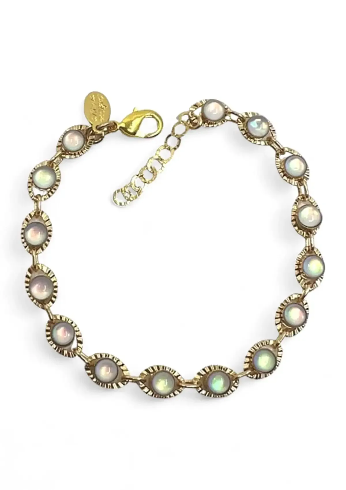 Gold Opalite Chain Bracelet