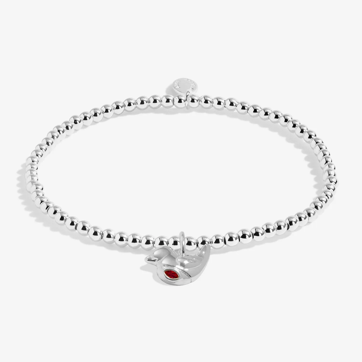 Joma Jewellery Silver Plated A Little 'Christmas Robin' Bracelet