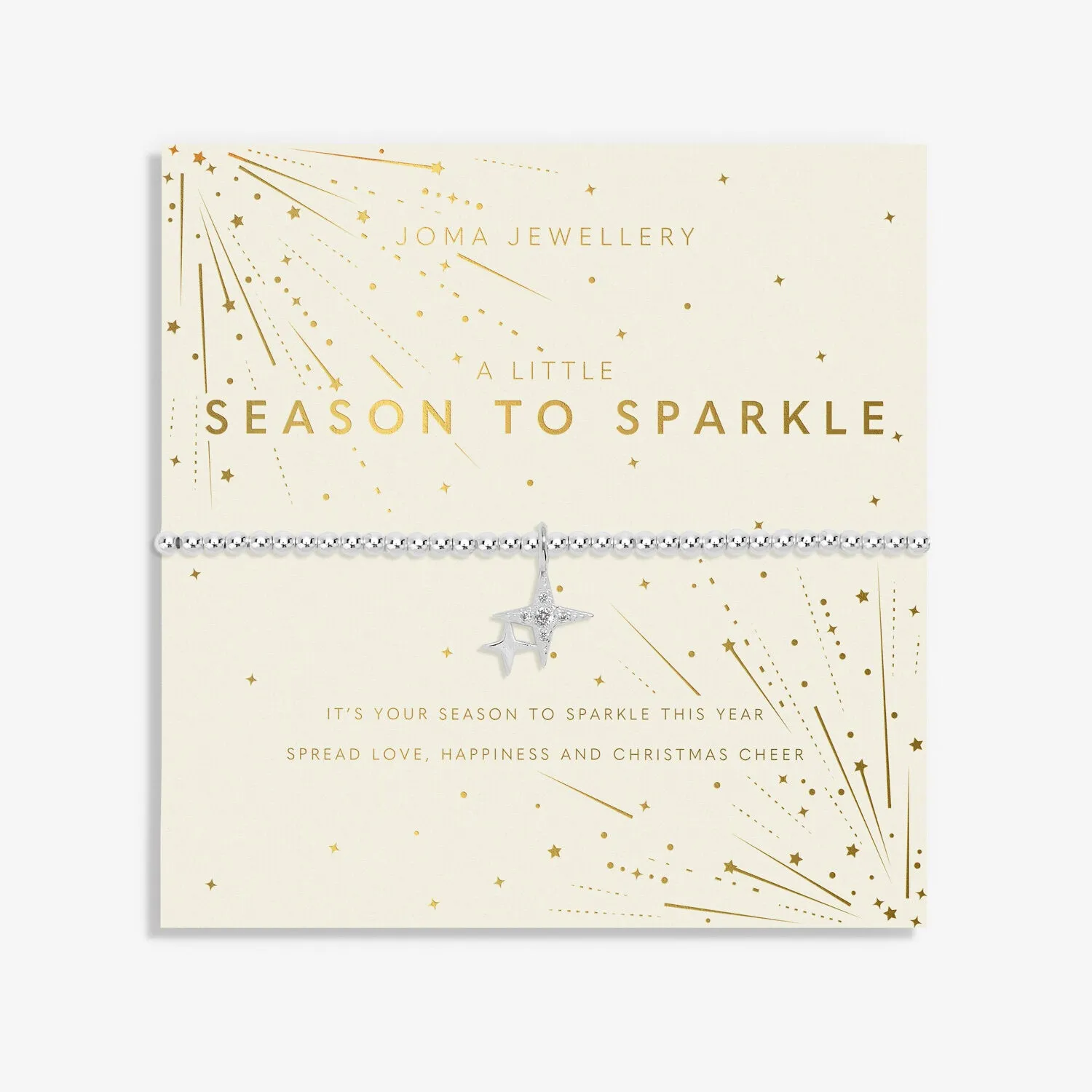 Joma Jewellery Silver Plated A Little 'Season to Sparkle' Christmas Bracelet