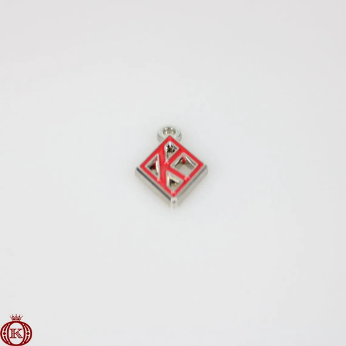 Kappa Floating Diamond Charm