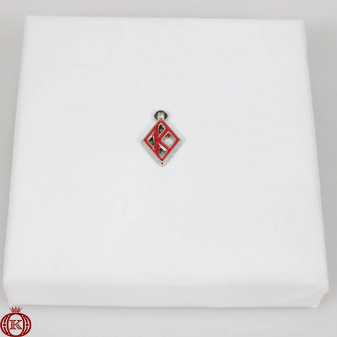 Kappa Floating Diamond Charm