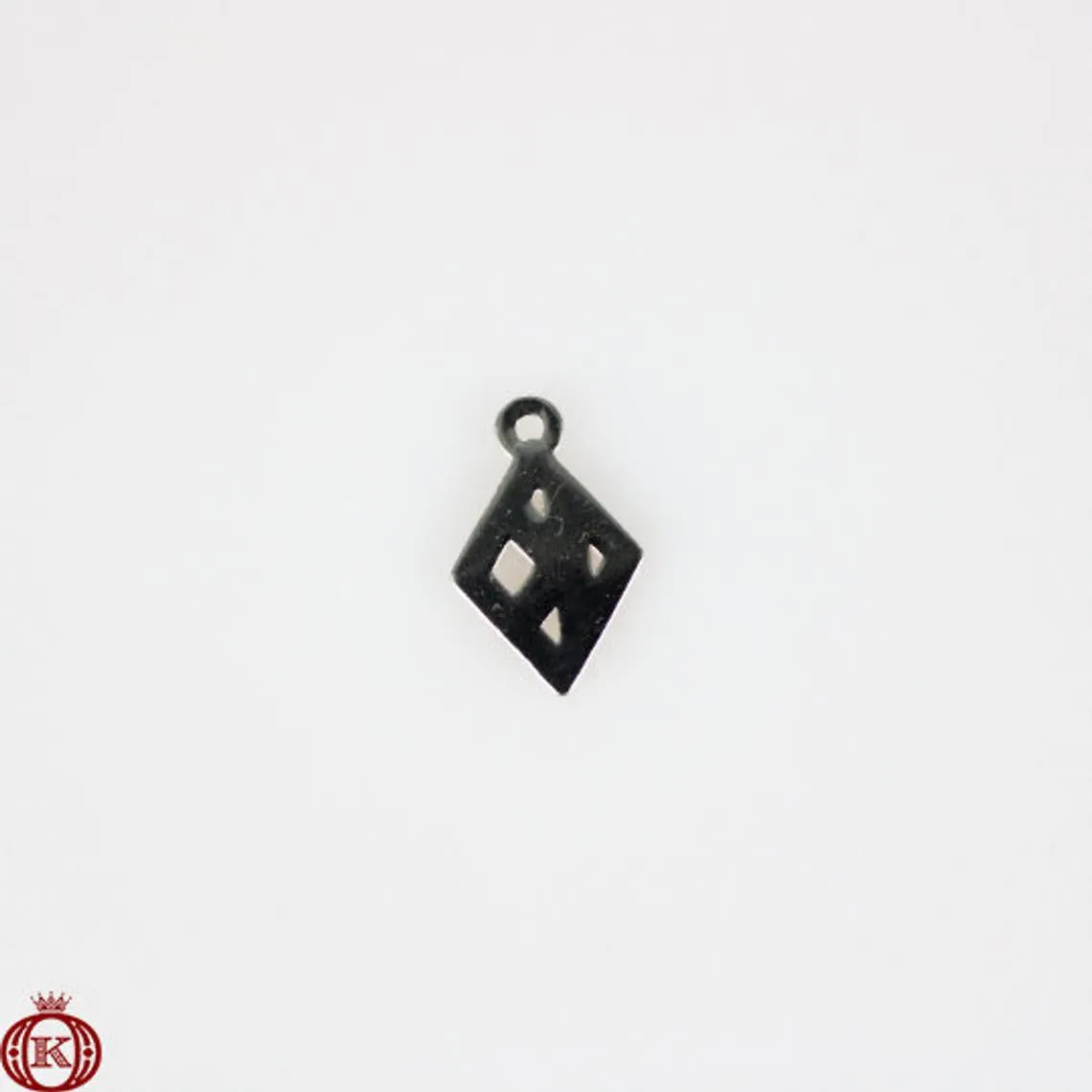 Kappa Floating Diamond Charm