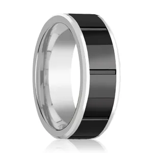 KONSTANTINE | Tungsten Ring Black Ceramic Inlay