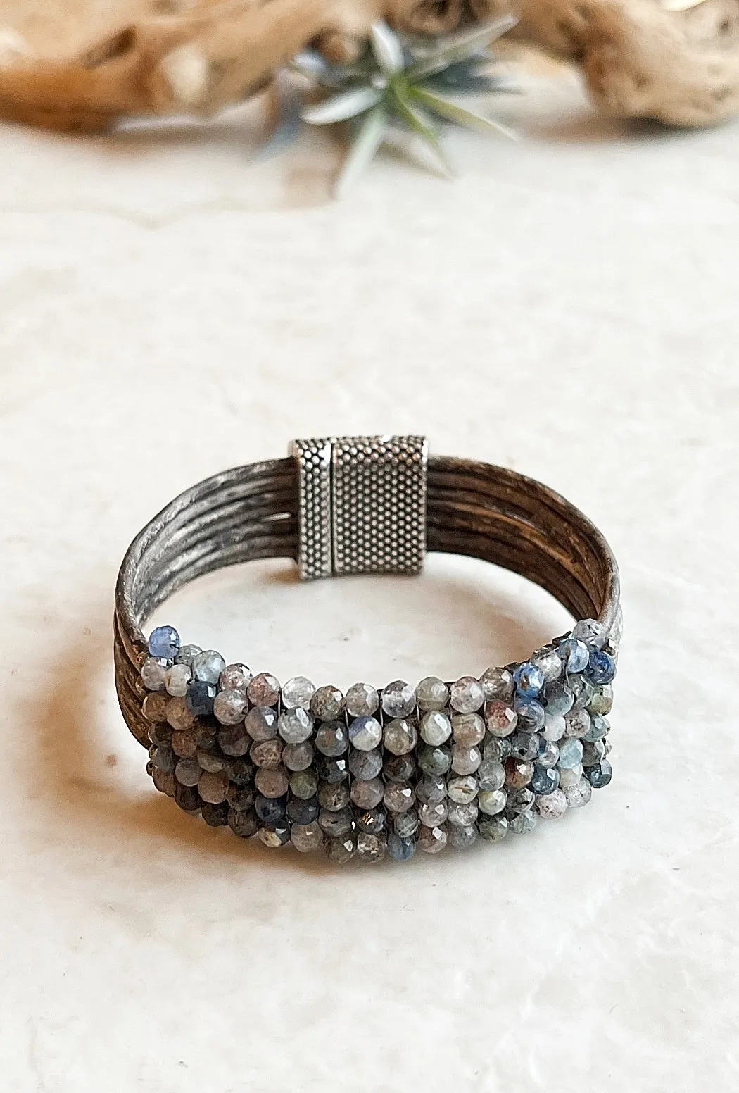 Kyanite Mix Cuff Bracelet