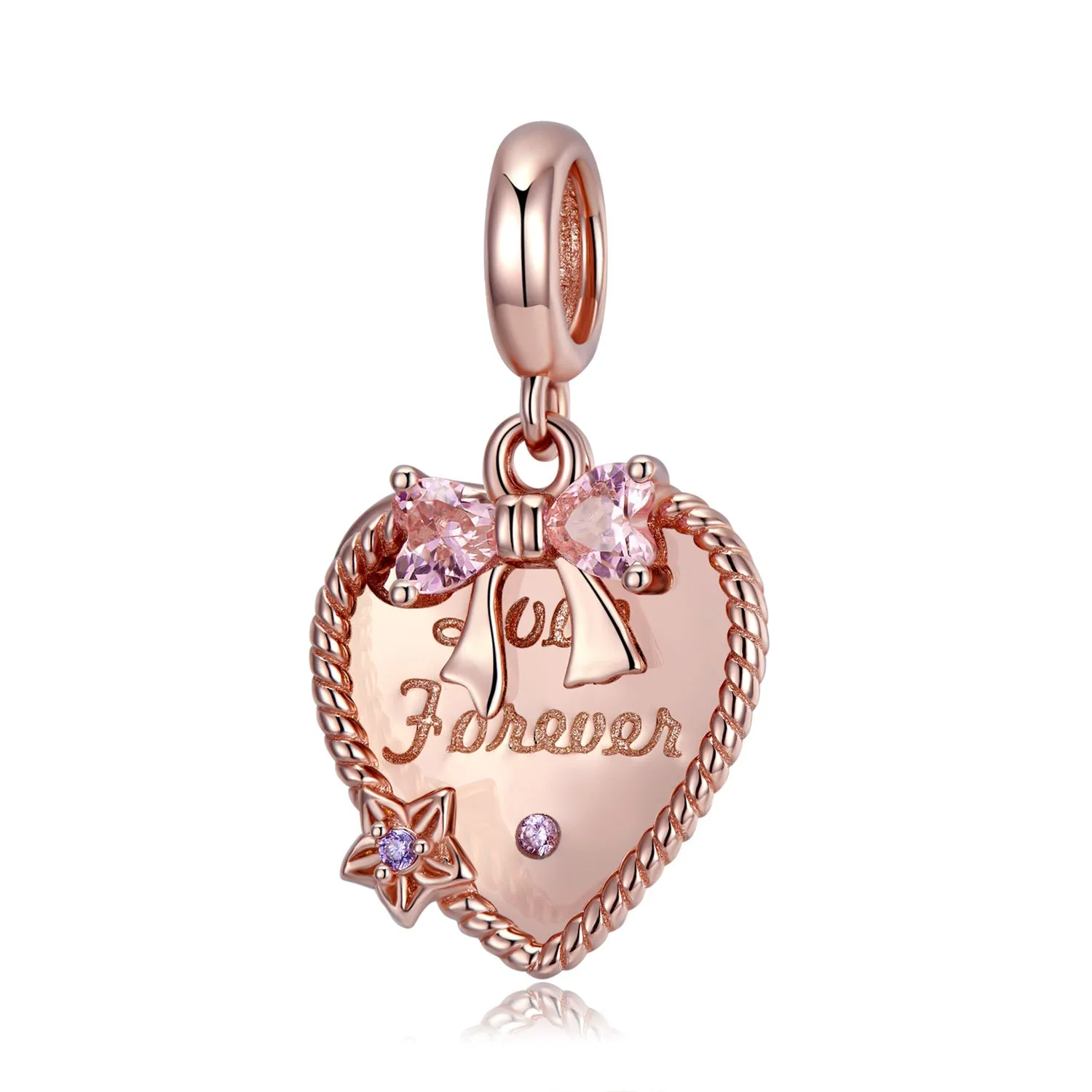 Love Forever Rose Gold Charm