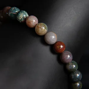 Mabon Beaded Indian Agate Bracelet