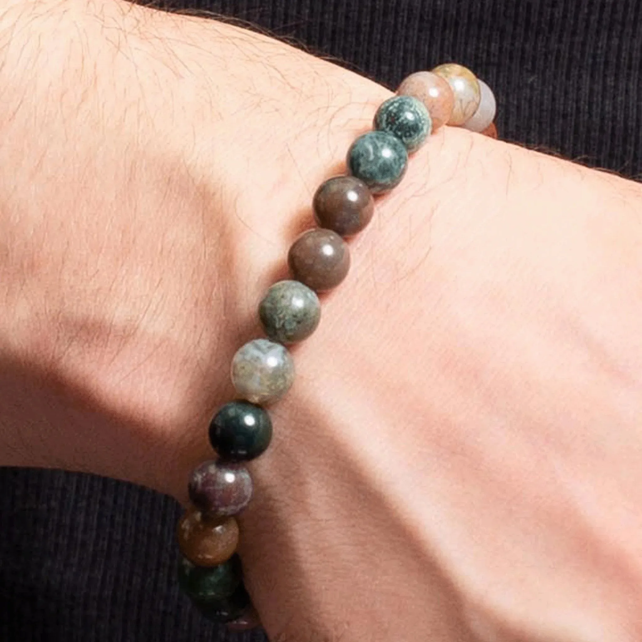 Mabon Beaded Indian Agate Bracelet