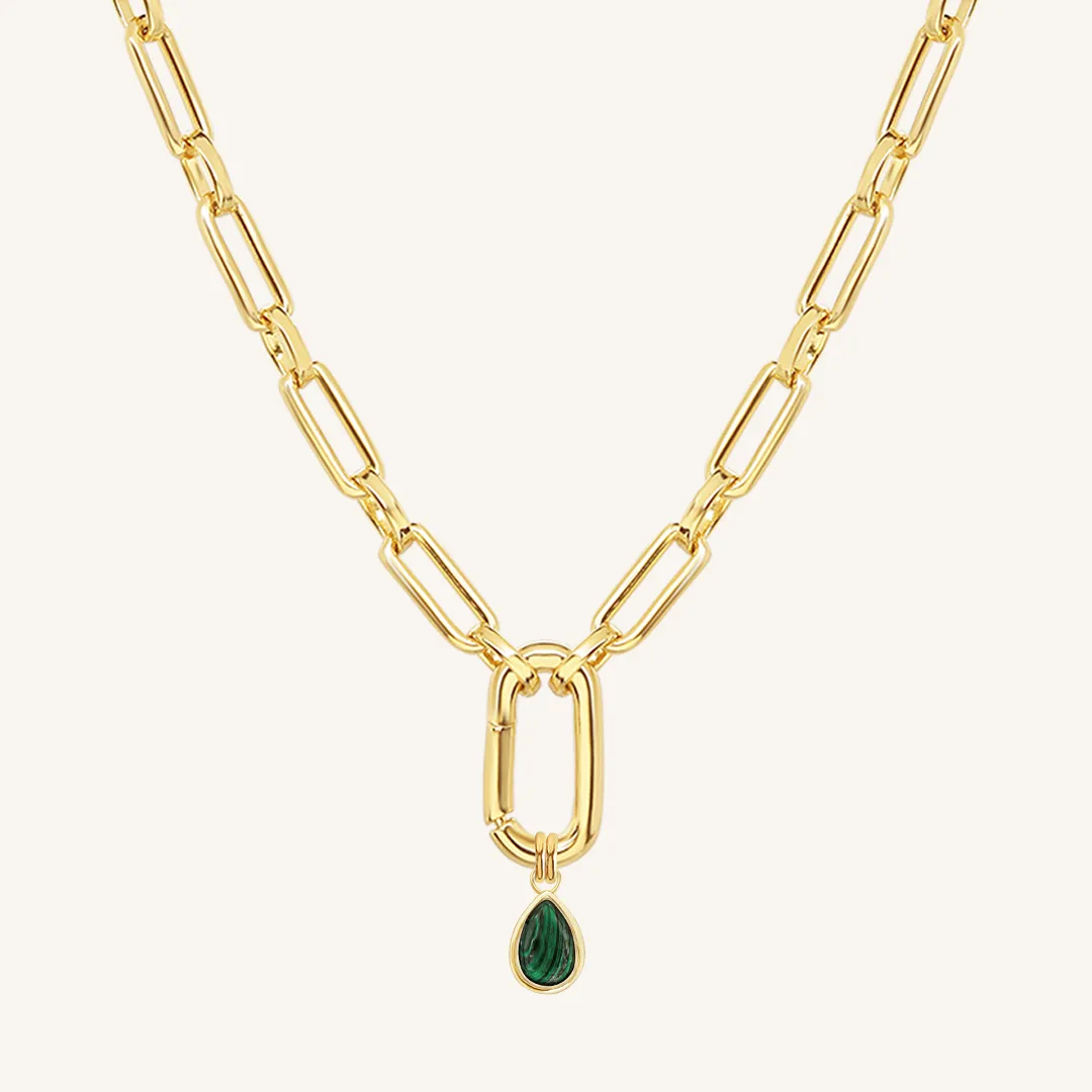 Malachite Trove Charm Necklace