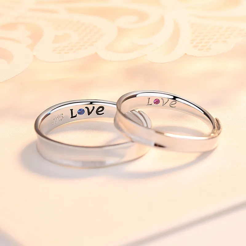 Matte Finish Engravable Wedding Bands for Couple