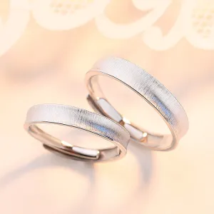 Matte Finish Engravable Wedding Bands for Couple