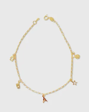 Multi Happy Charm Anklet