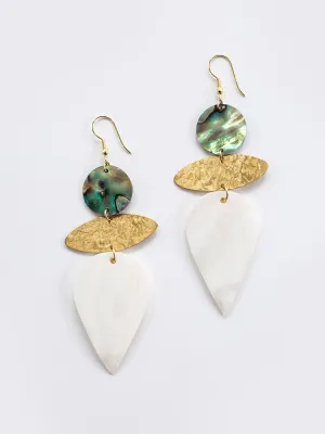 Mykonos Earrings - Shell