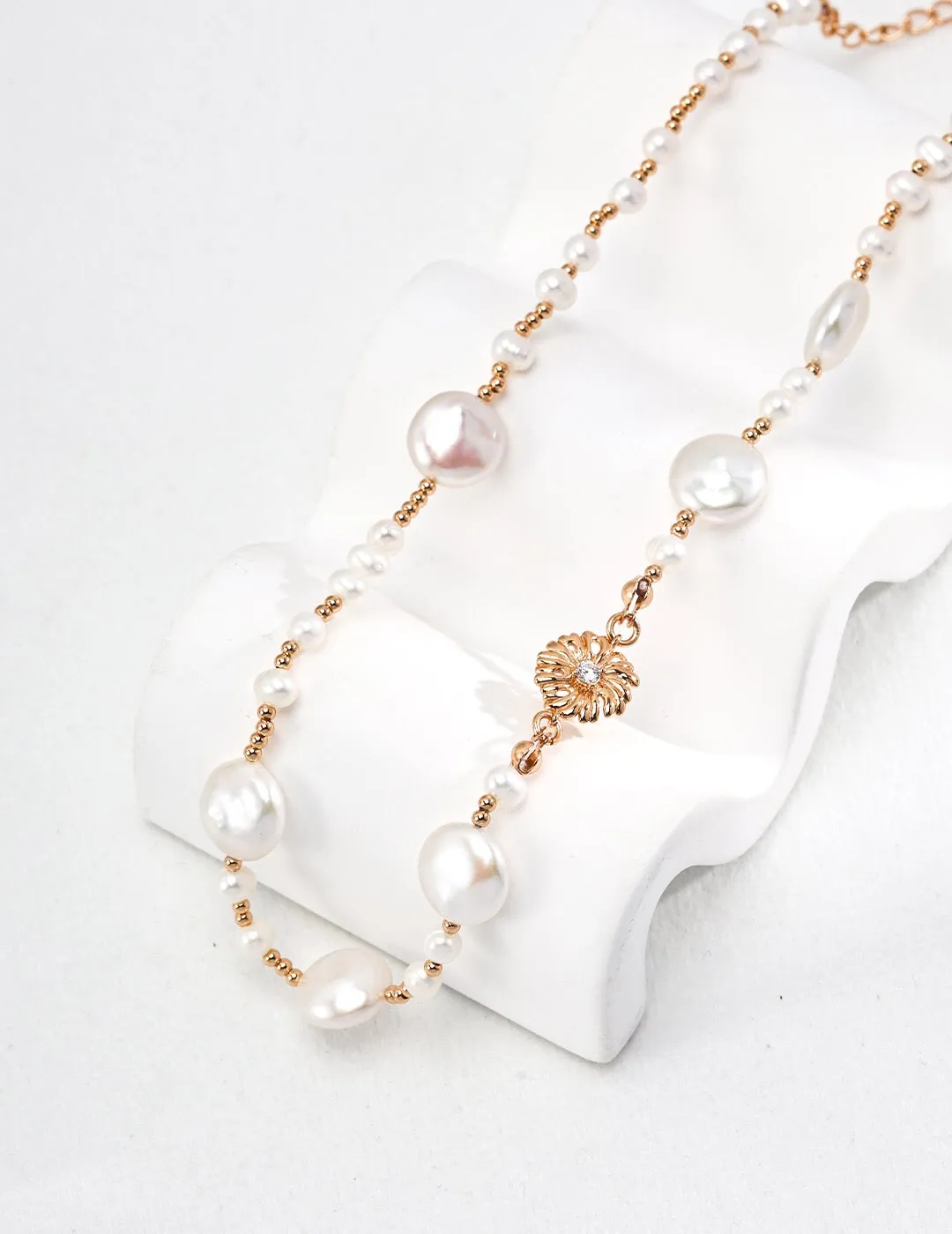 Natural Baroque Pearl Necklace