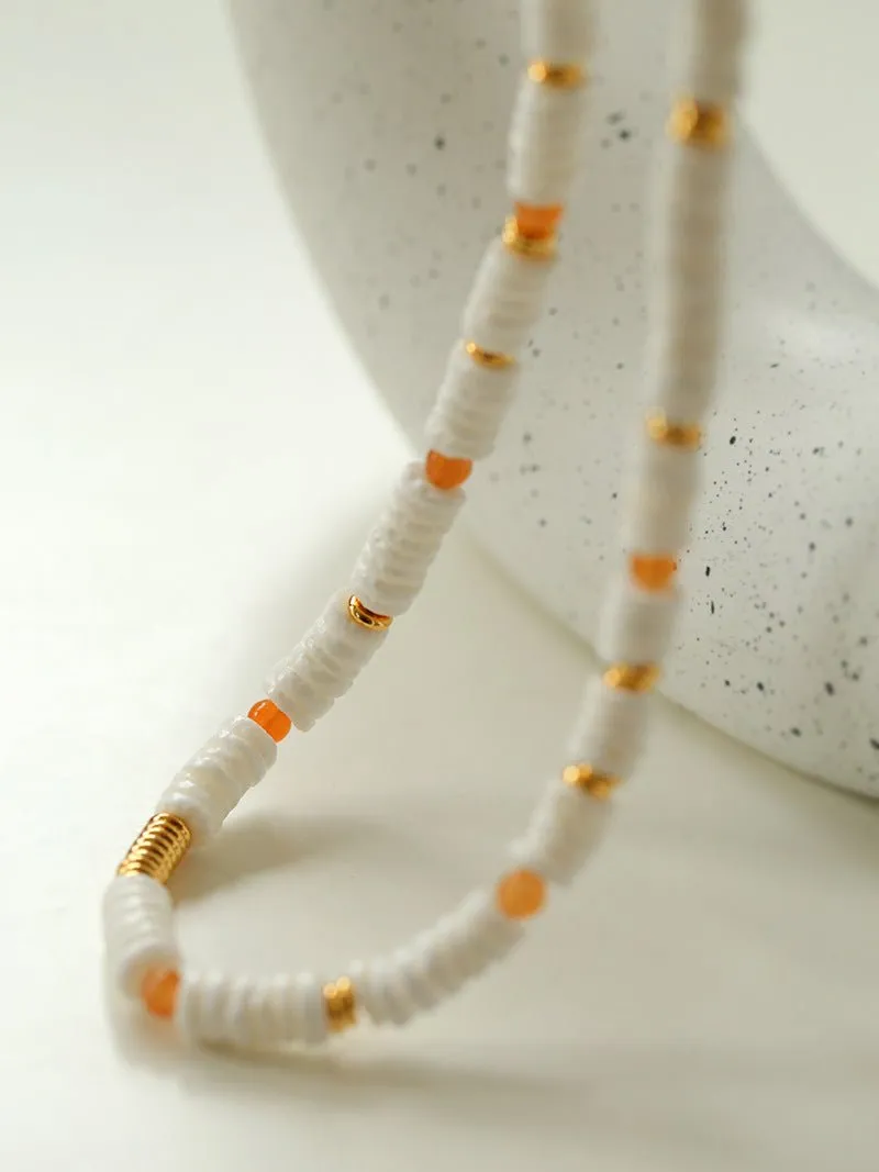 Natural Stone Colorful Beaded Necklace