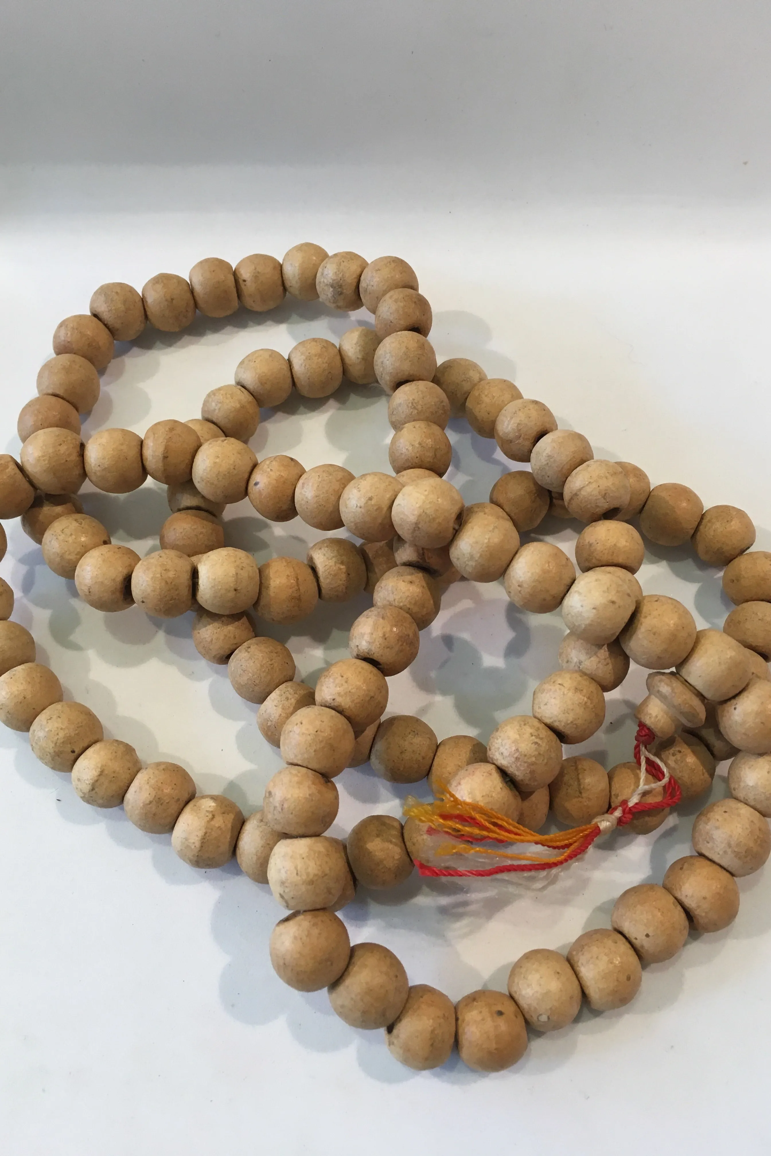 Natural Wooden Beaded Necklace-Large