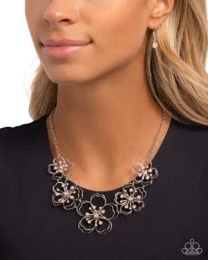 Necklaces Wiry Wallflowers - Pink N2098