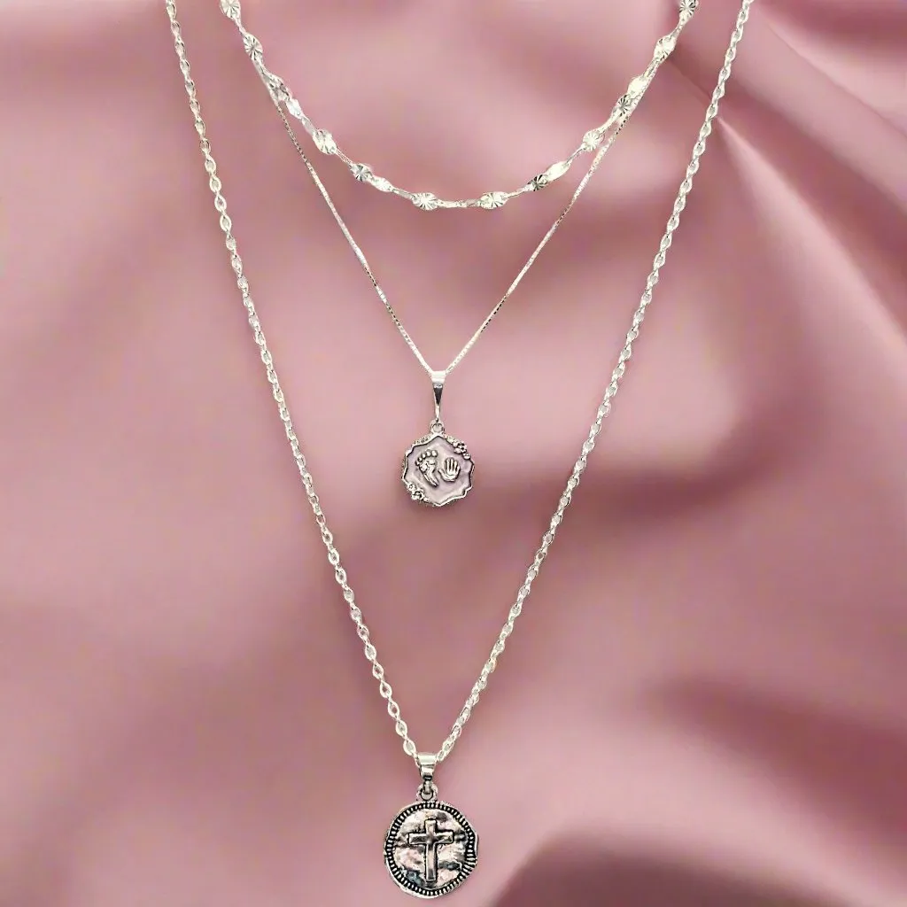 New Mother/Grandmother/Godmother Layered Necklace Set