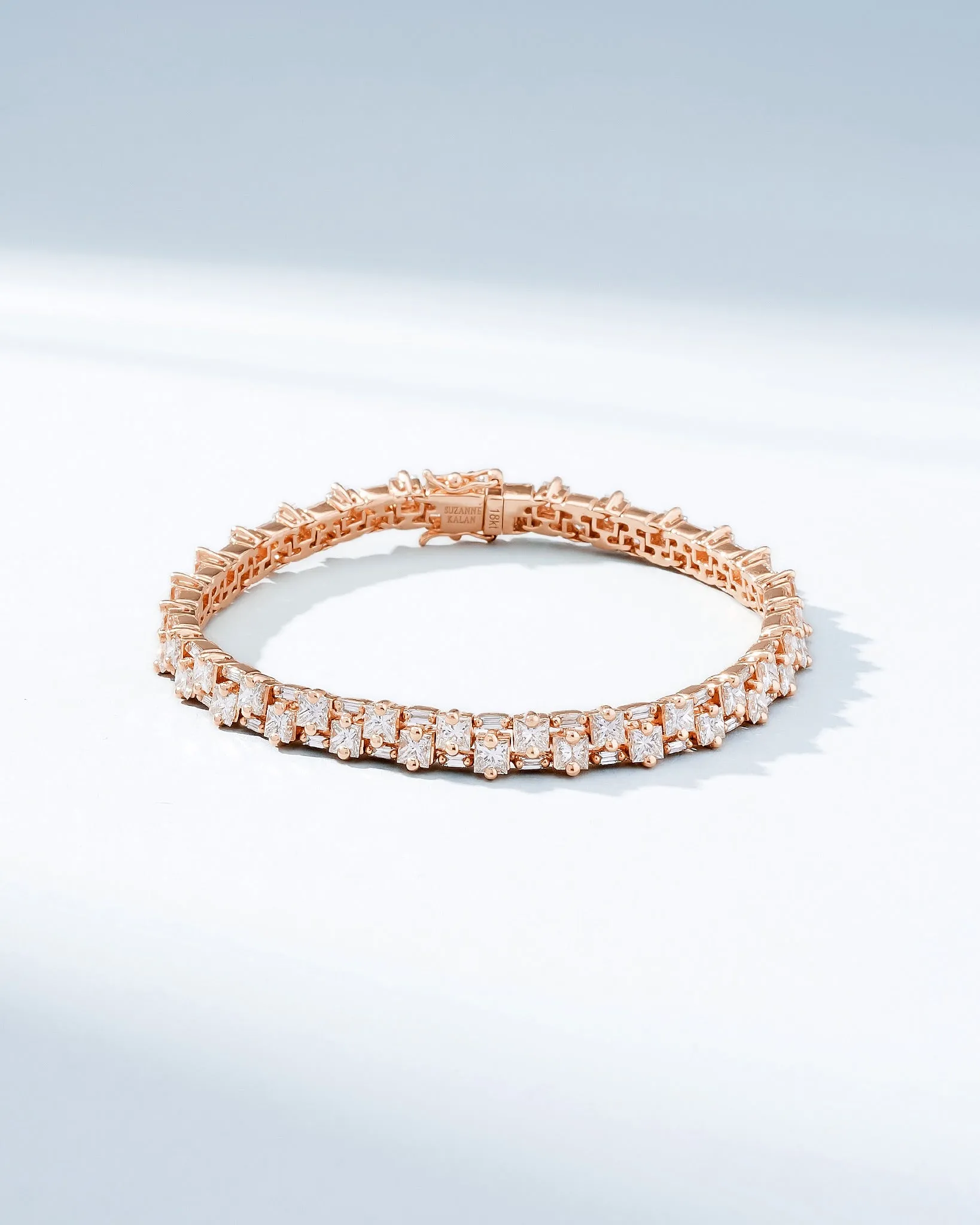 Princess Midi Stack Diamond Tennis Bracelet