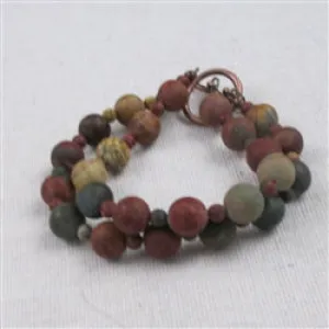 Red Creek Jasper Gemstone Bracelet