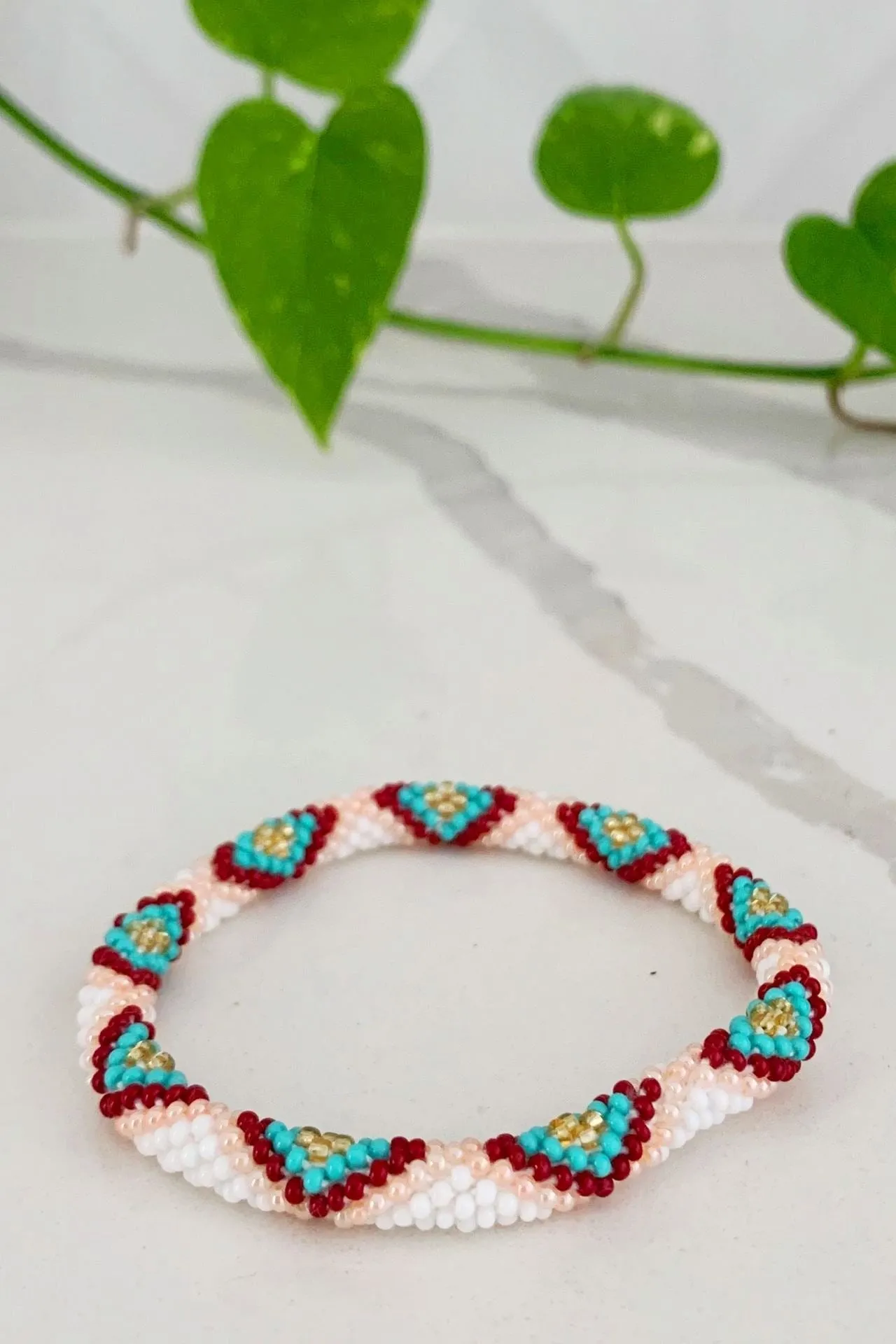 Rolling Beaded Bracelets - Patterned