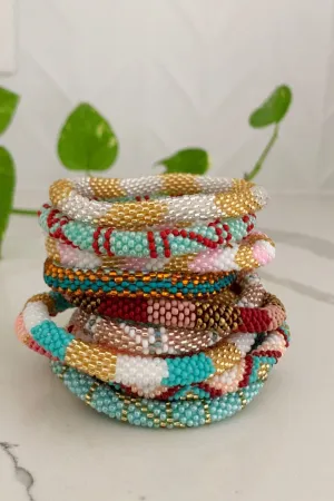 Rolling Beaded Bracelets - Patterned