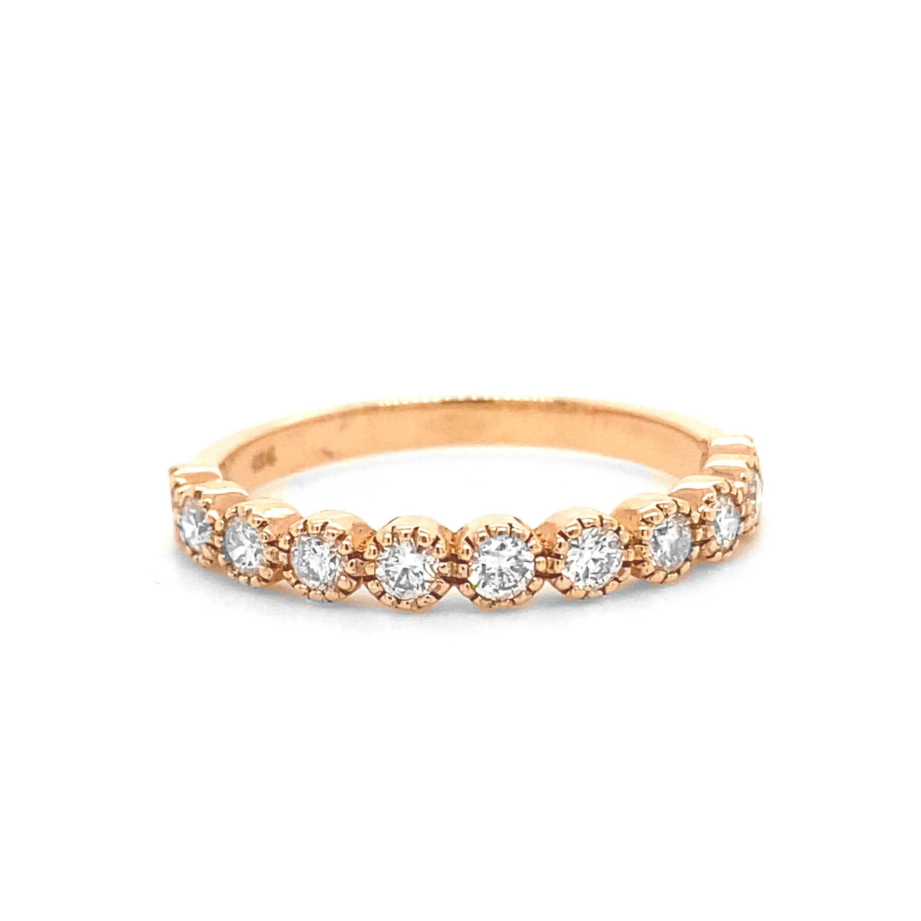 Rose Gold Diamond Band R084N