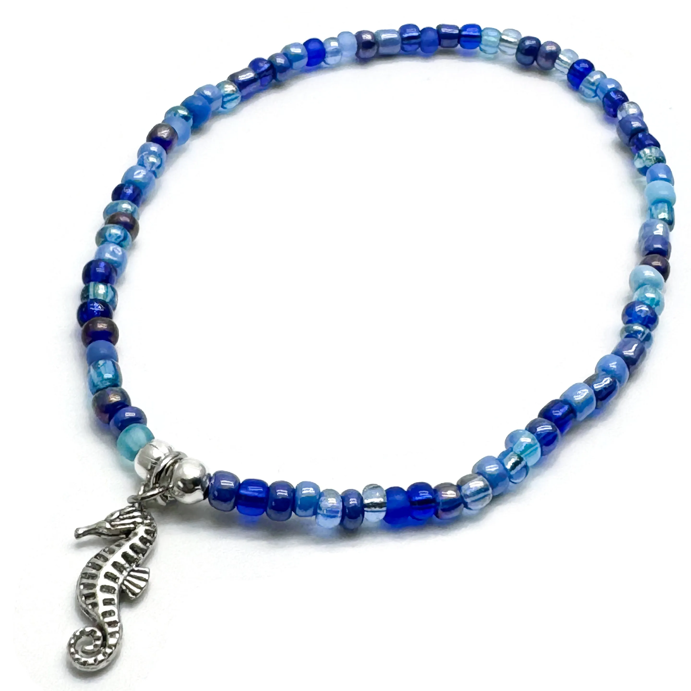 Seahorse Seed Bead Anklet - Colour Choice