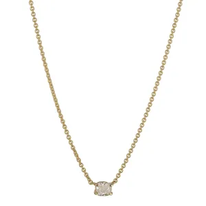 Signature 0.50ct Cushion Cut Diamond Pendant – 18kt Gold